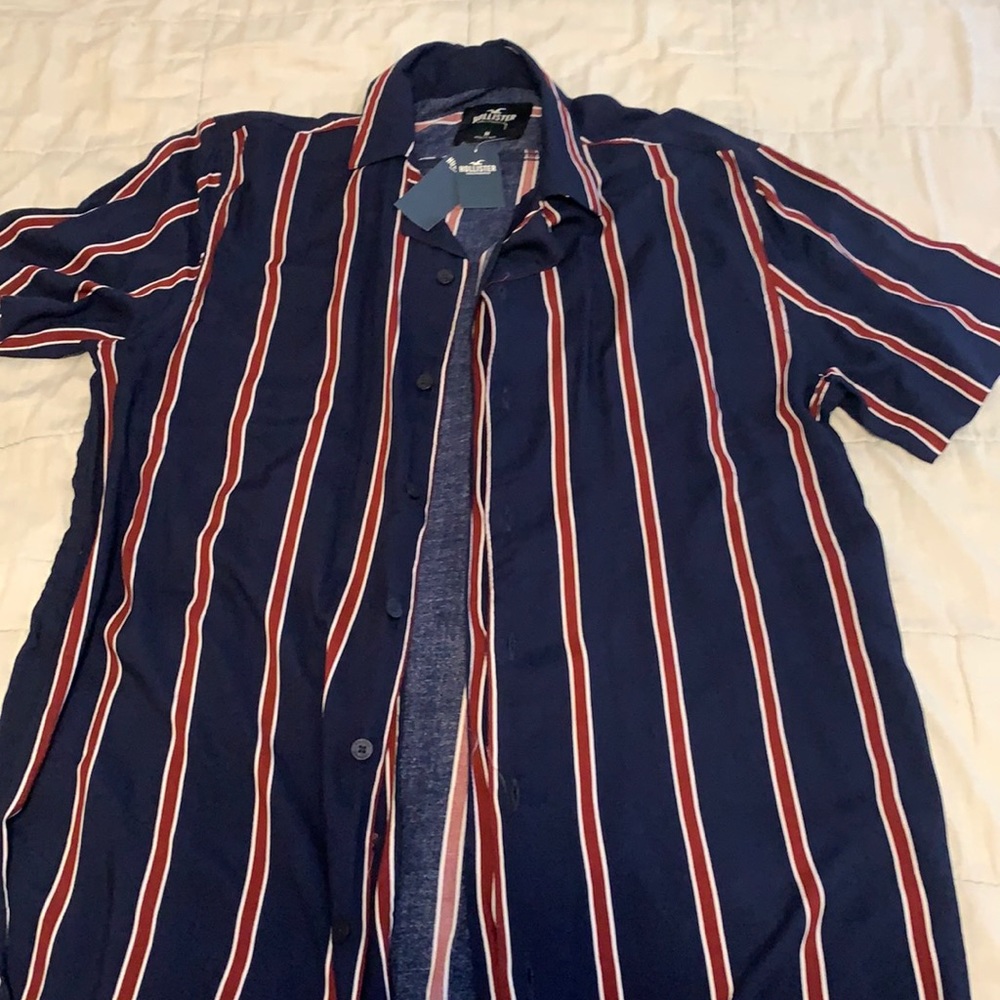 Hollister summer stripe shirt